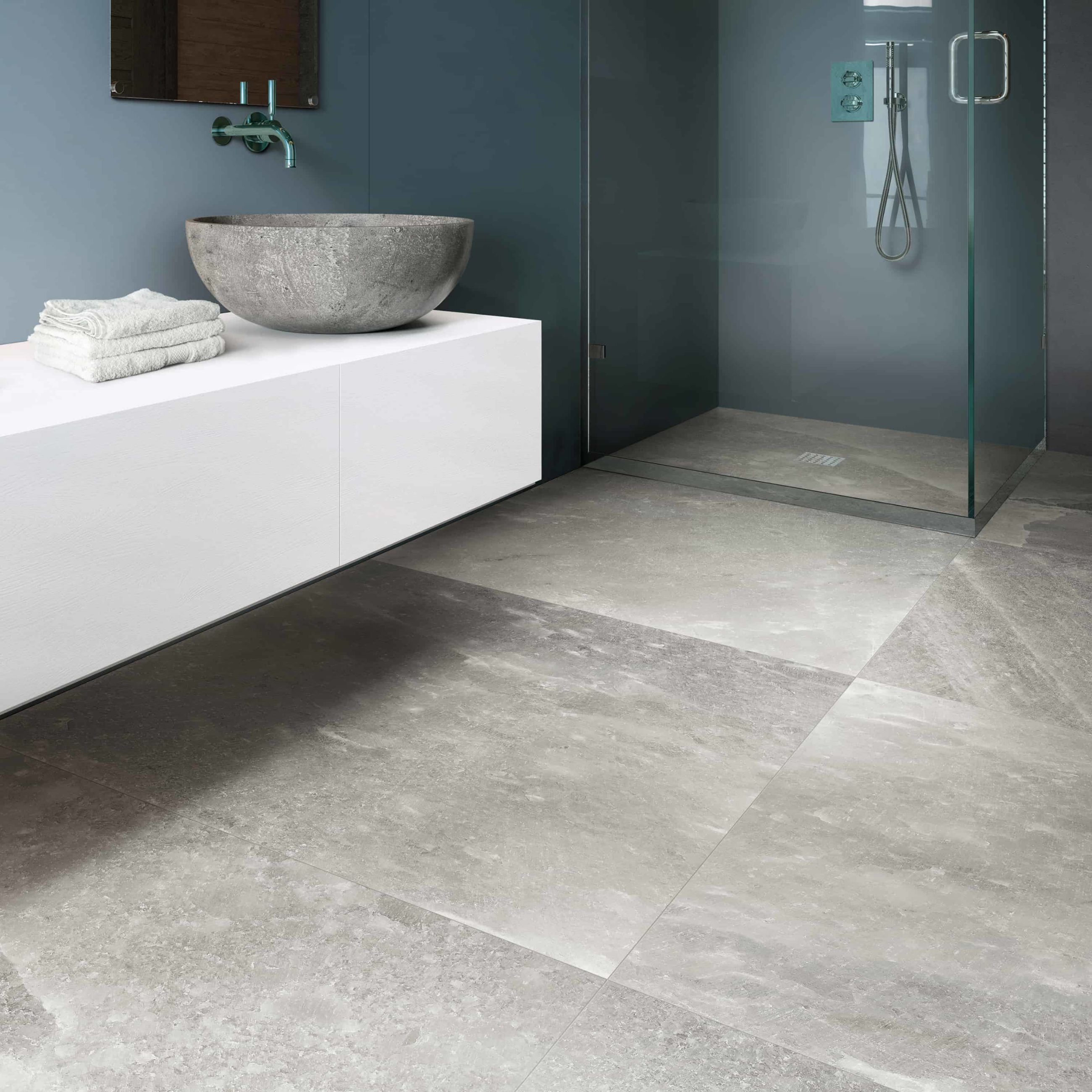 Rock Salt | Gris | 24" x 24" | Mat