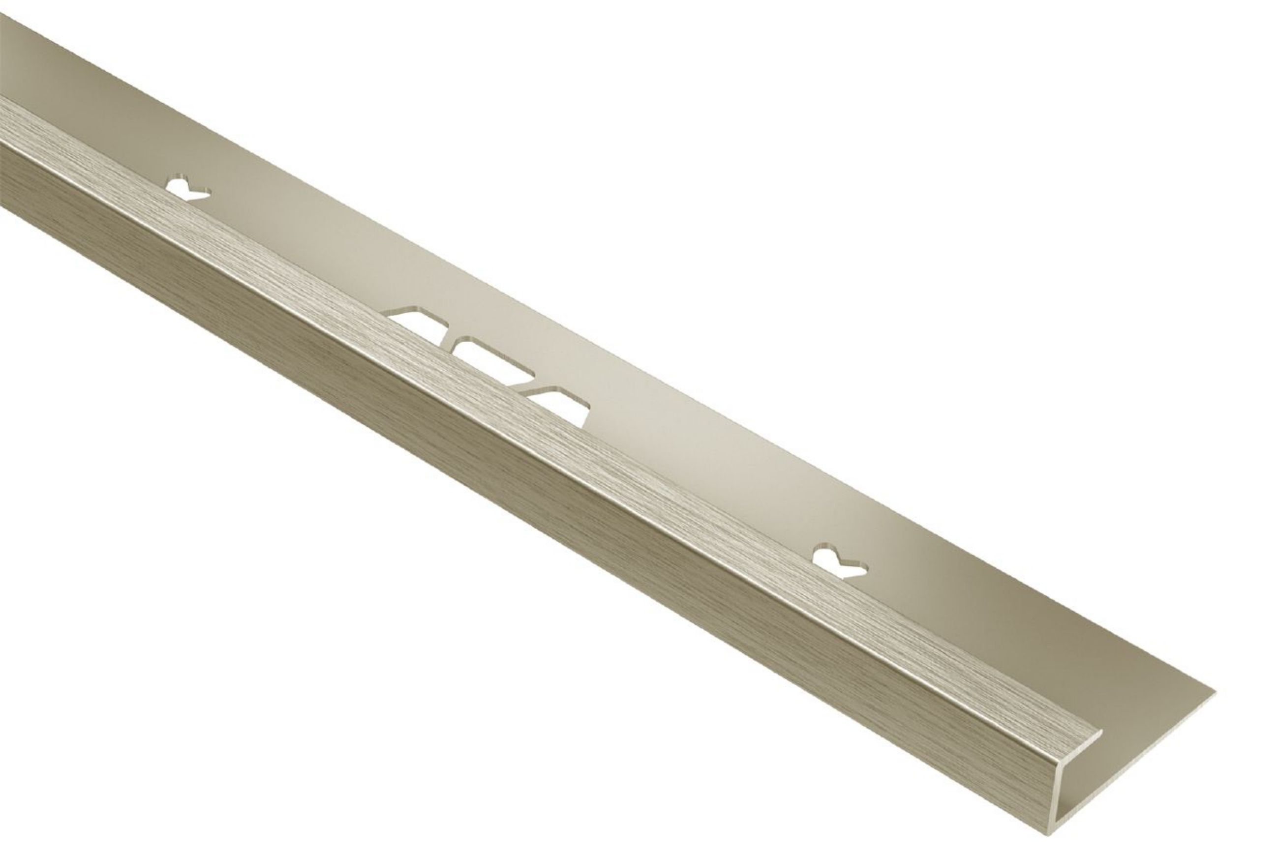 Schluter Vinpro-S Profilé 1/4" Alum Nickel Brossé VPS60ATGB