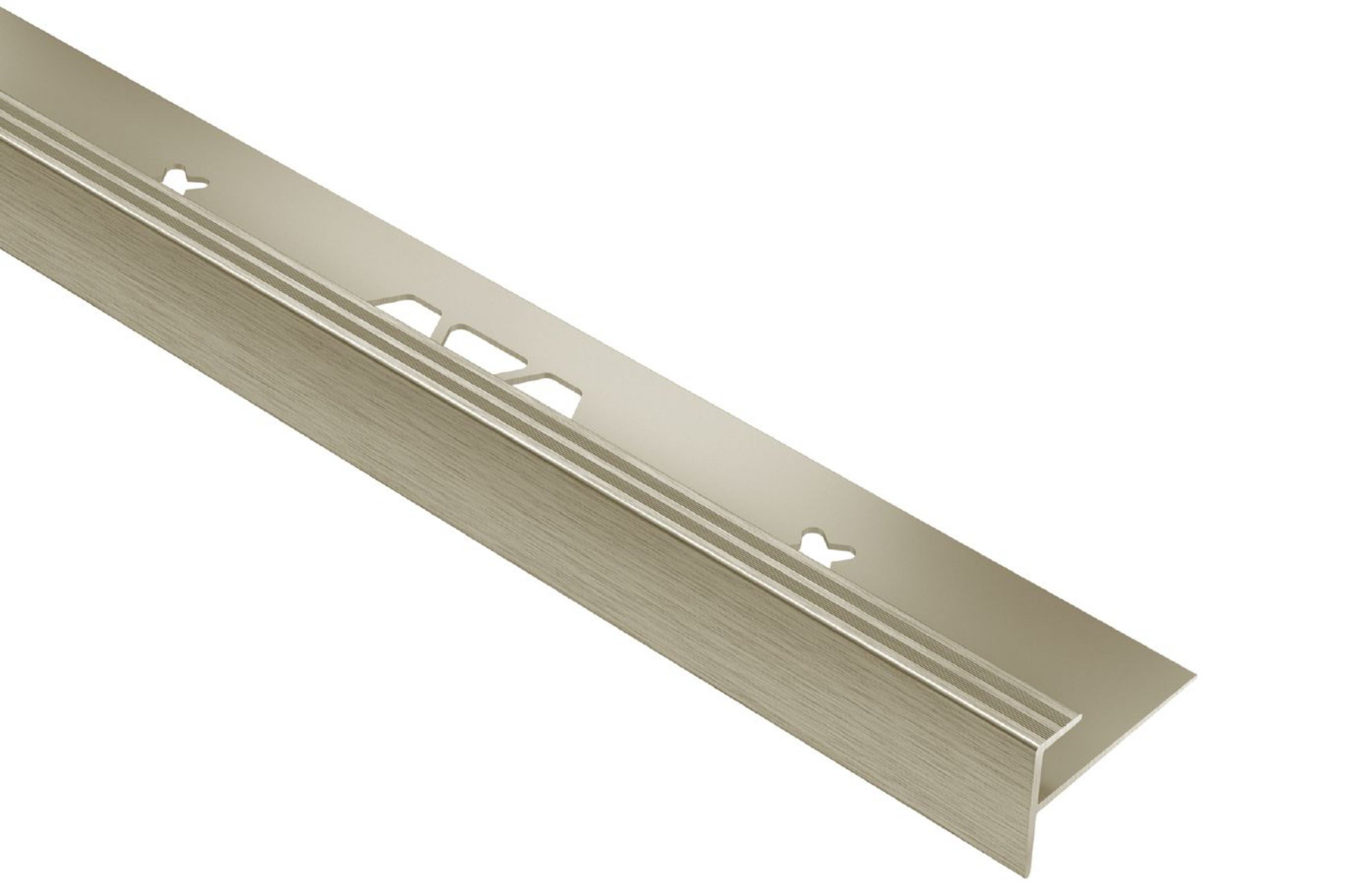 Schluter Vinpro-Step 1/4" Alum Nickel Brossé VPST60ATGB