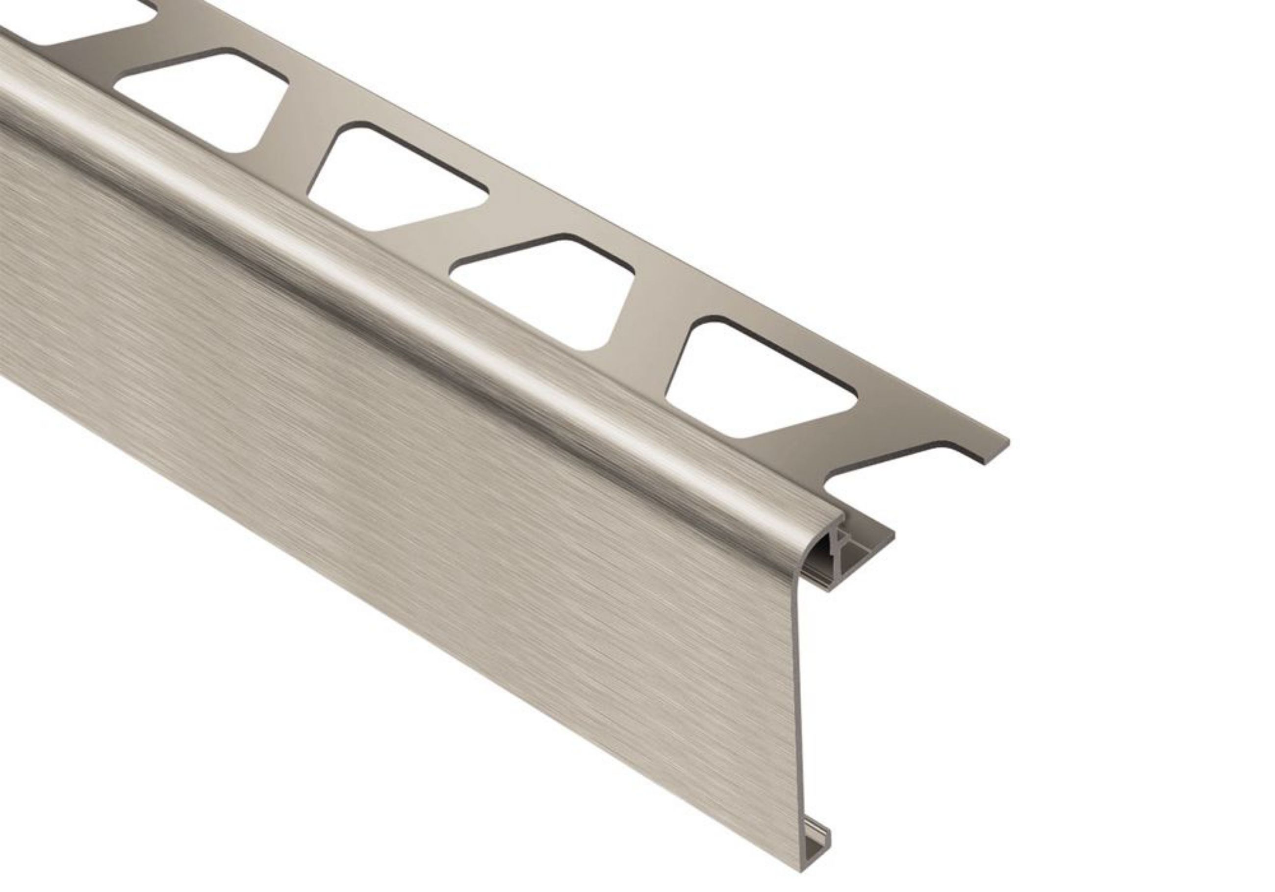 Schluter Rondec-Step-39 Profilé 3/8" Alum Nickel Brossé RS100ATGB39