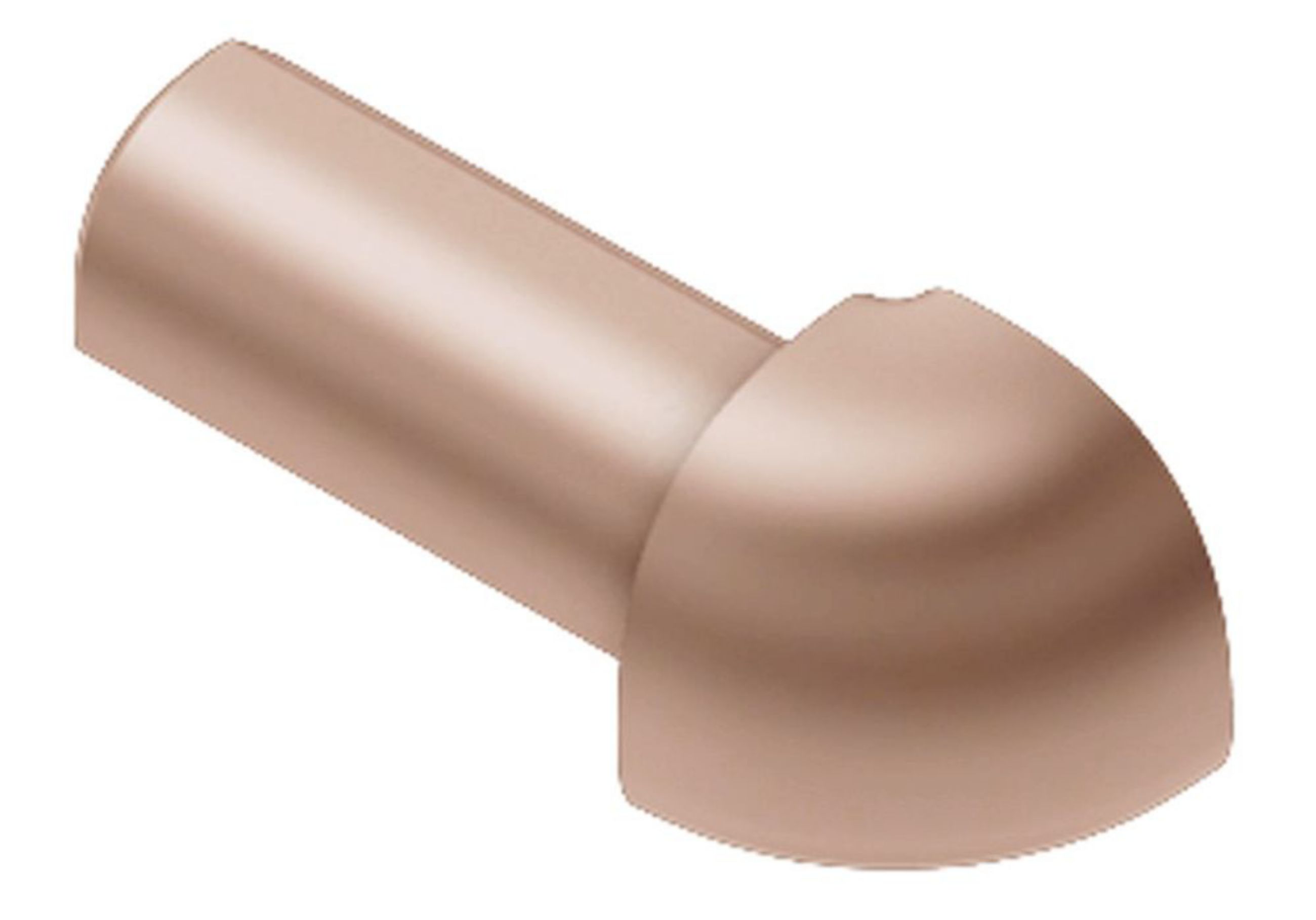 Schluter Rondec Coin Ext 3/8" Alum Cuivre Mat EV/RO100AK