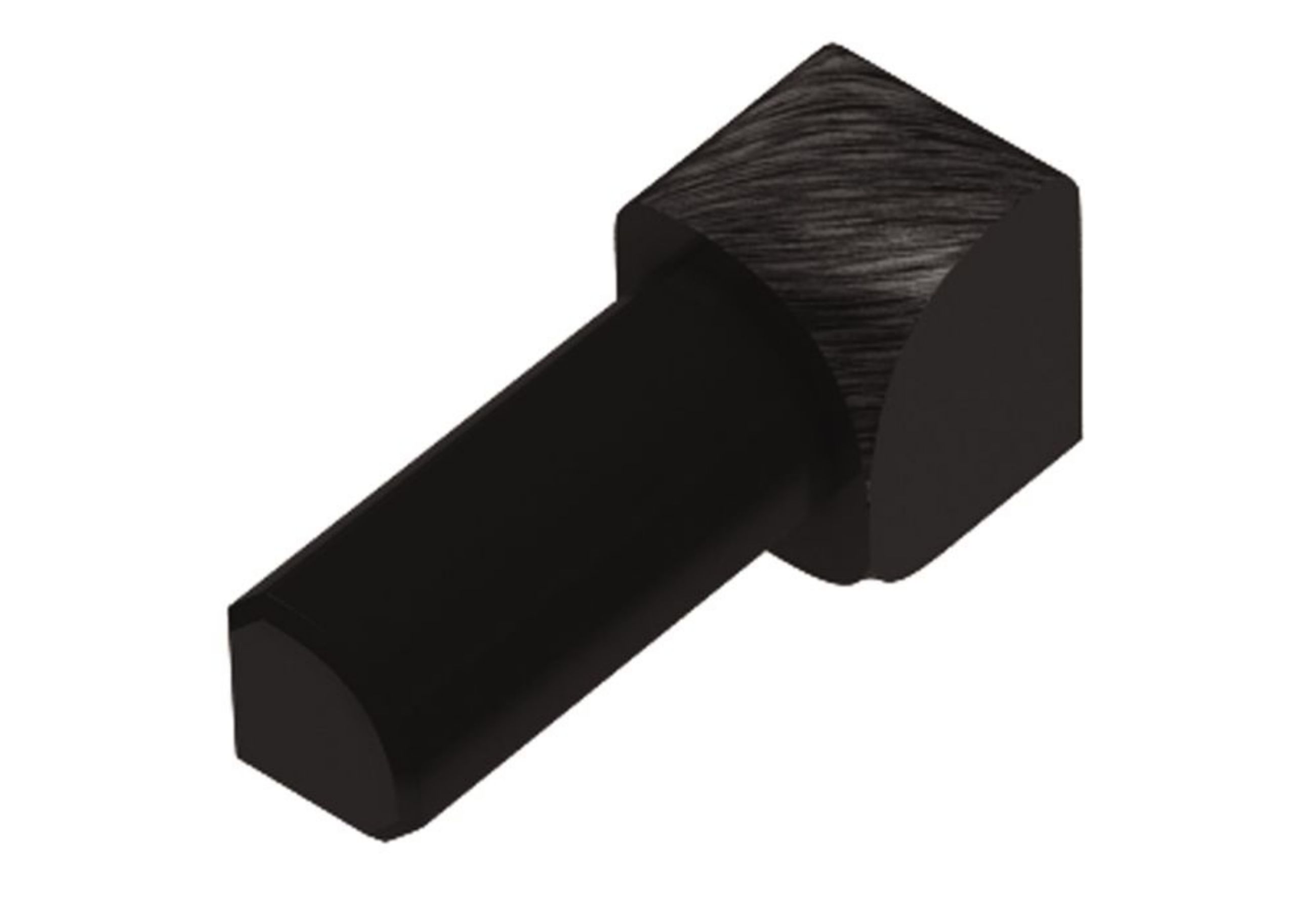Schluter Rondec Coin Int 5/16" Alum Noir Brossé IV/RO80AGSB