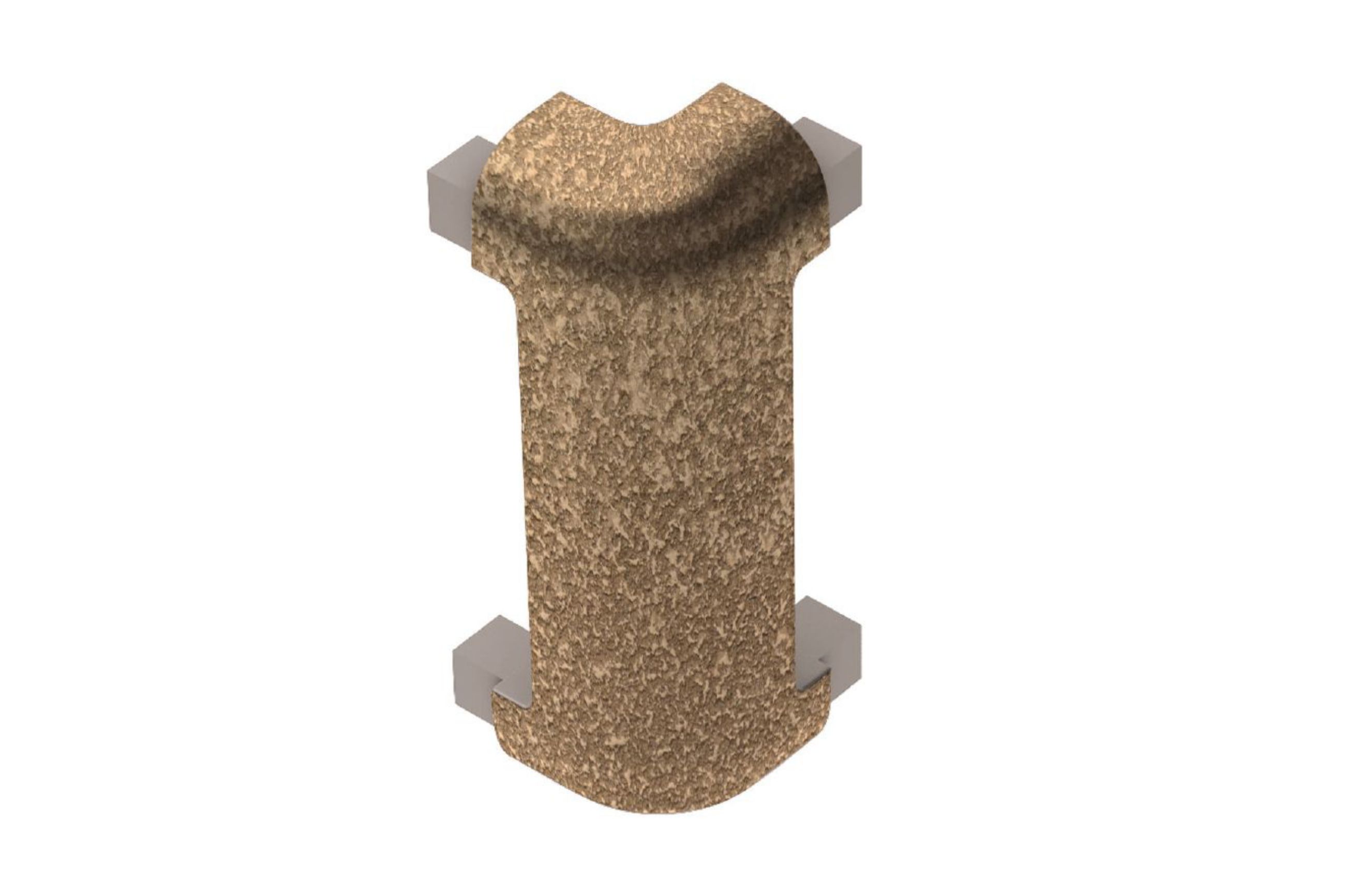 Schluter Rondec-Ct Coin Ext 90° 1/2" Alum Beige E90RC125TSB39