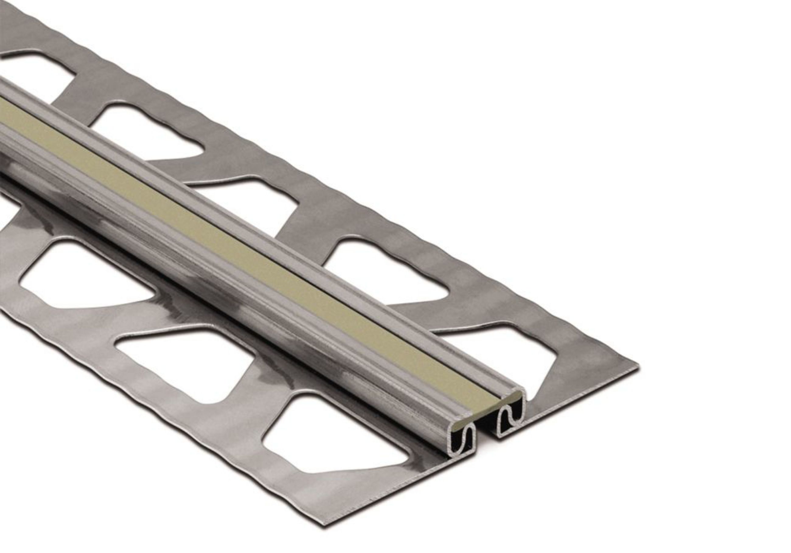 Schluter Dilex-Eksb 3/32" Inox / Joint 1/4" Gris EKSB25G