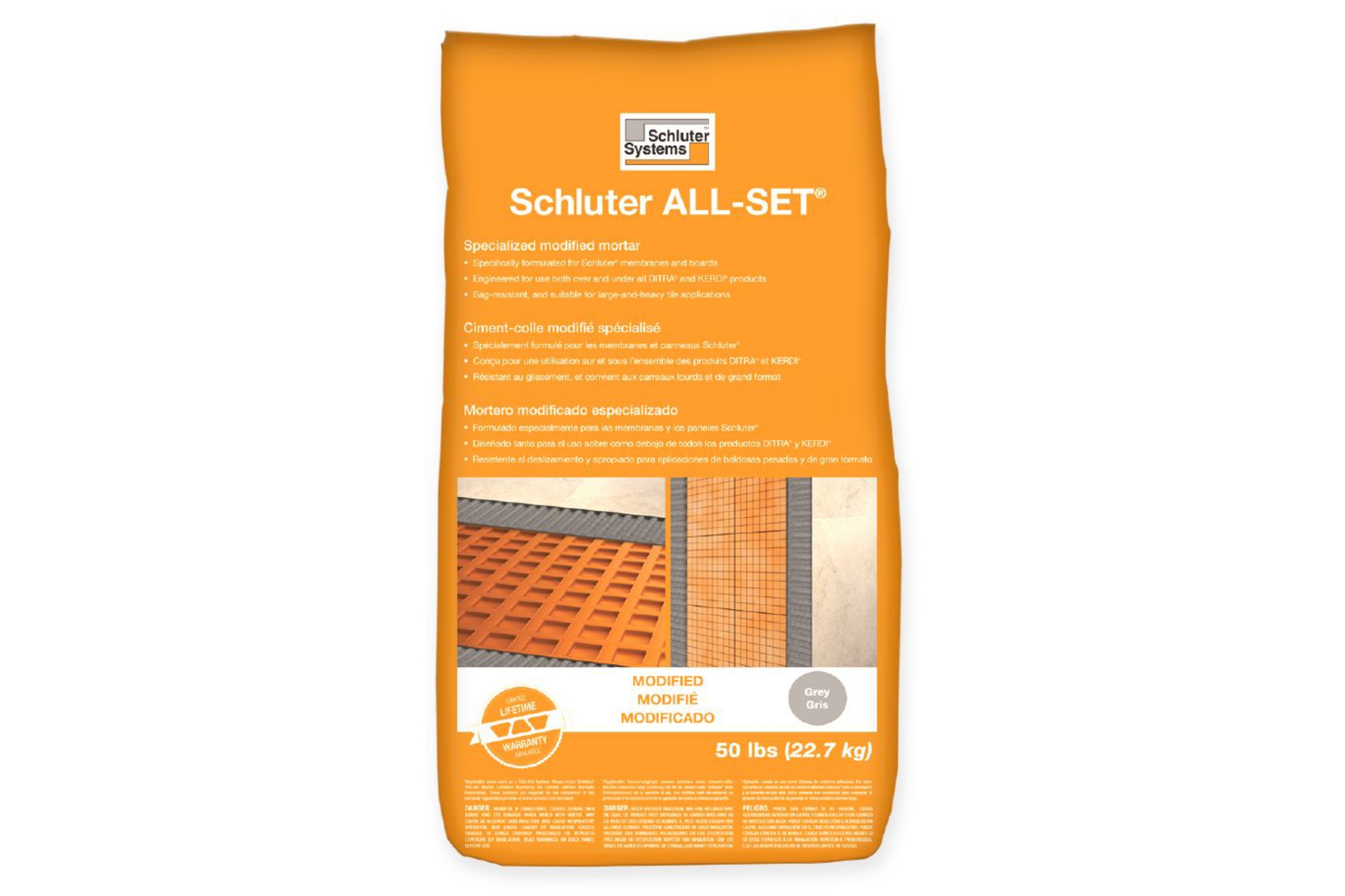 Schluter Schluter All-Set Modifié Gris SETA50G