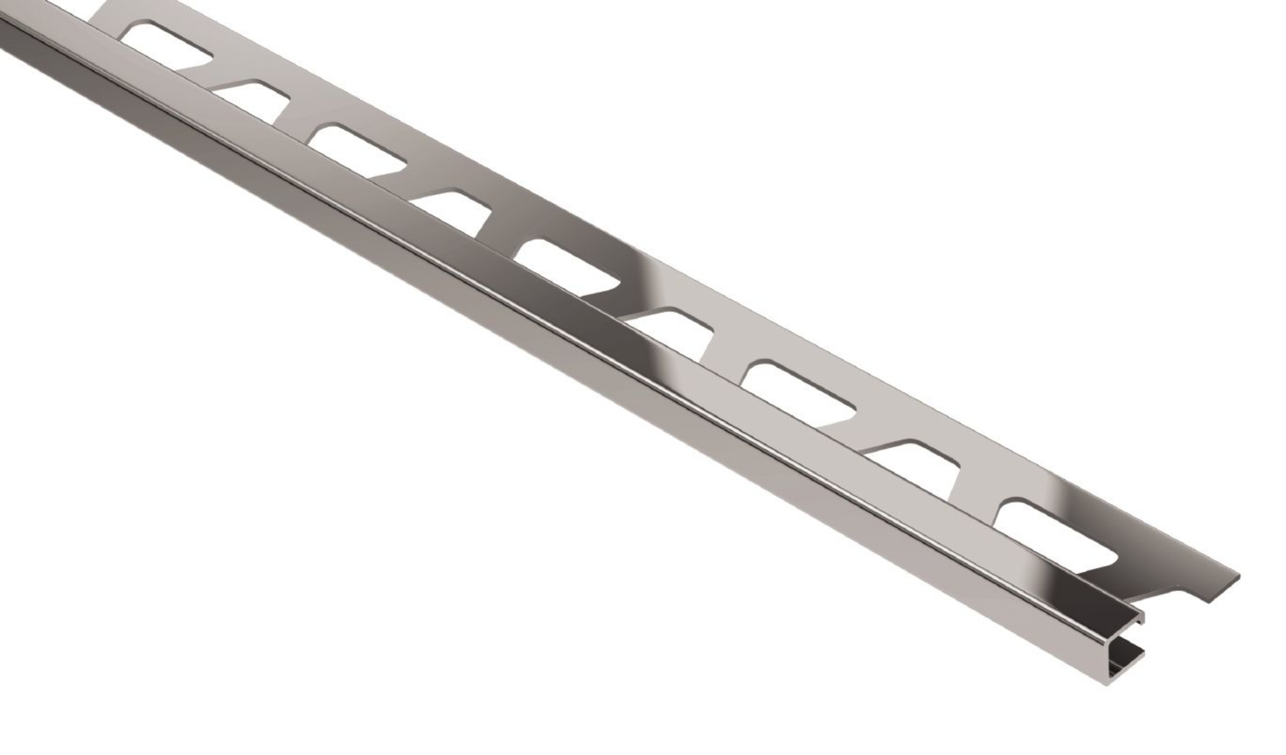 Schluter Quadec Profilé Carré 1/4" Inox Q60E
