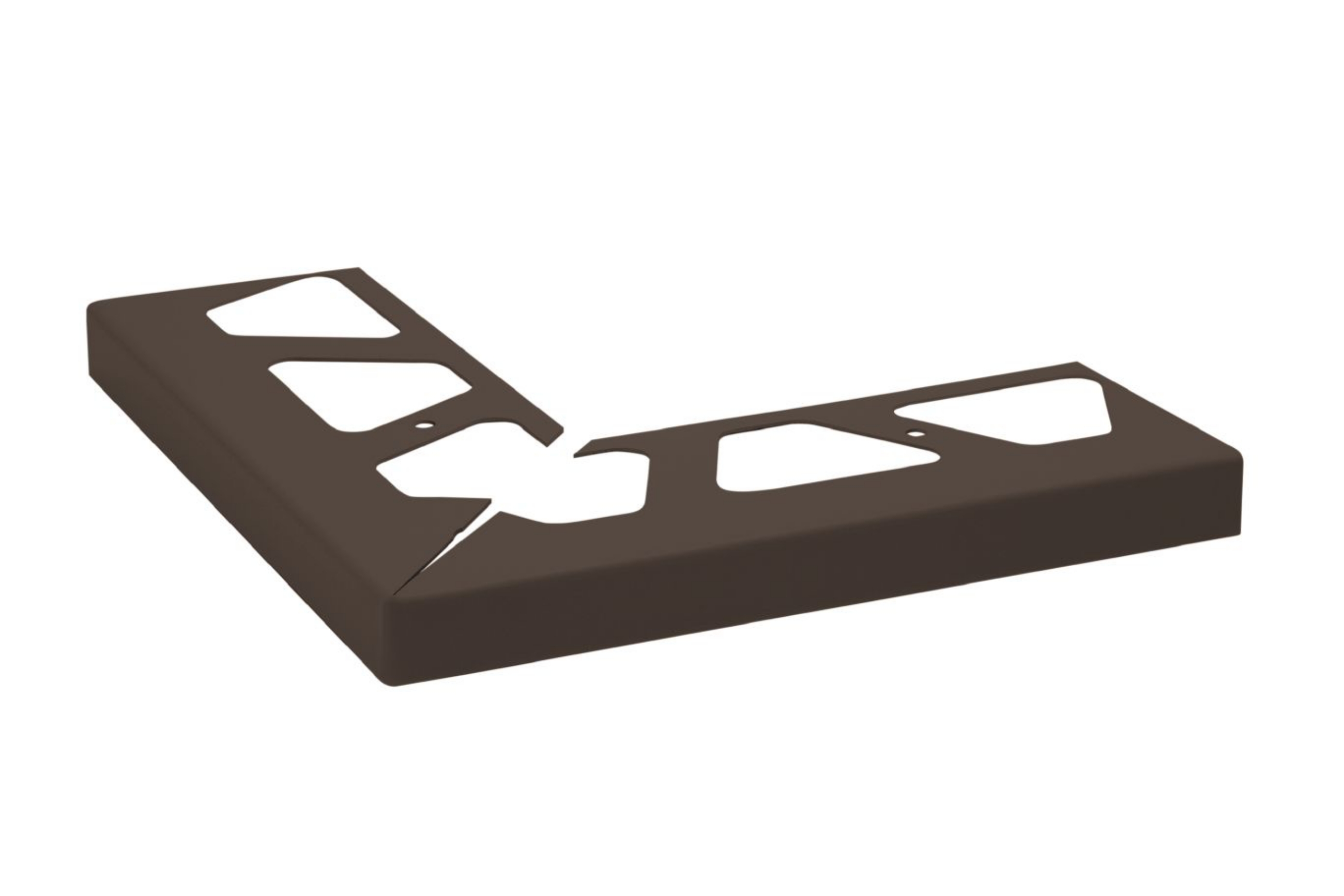 Schluter Bara-Rw Coin Ext 90° 3-3/4" Alum Brun Noir E90/RW95SB