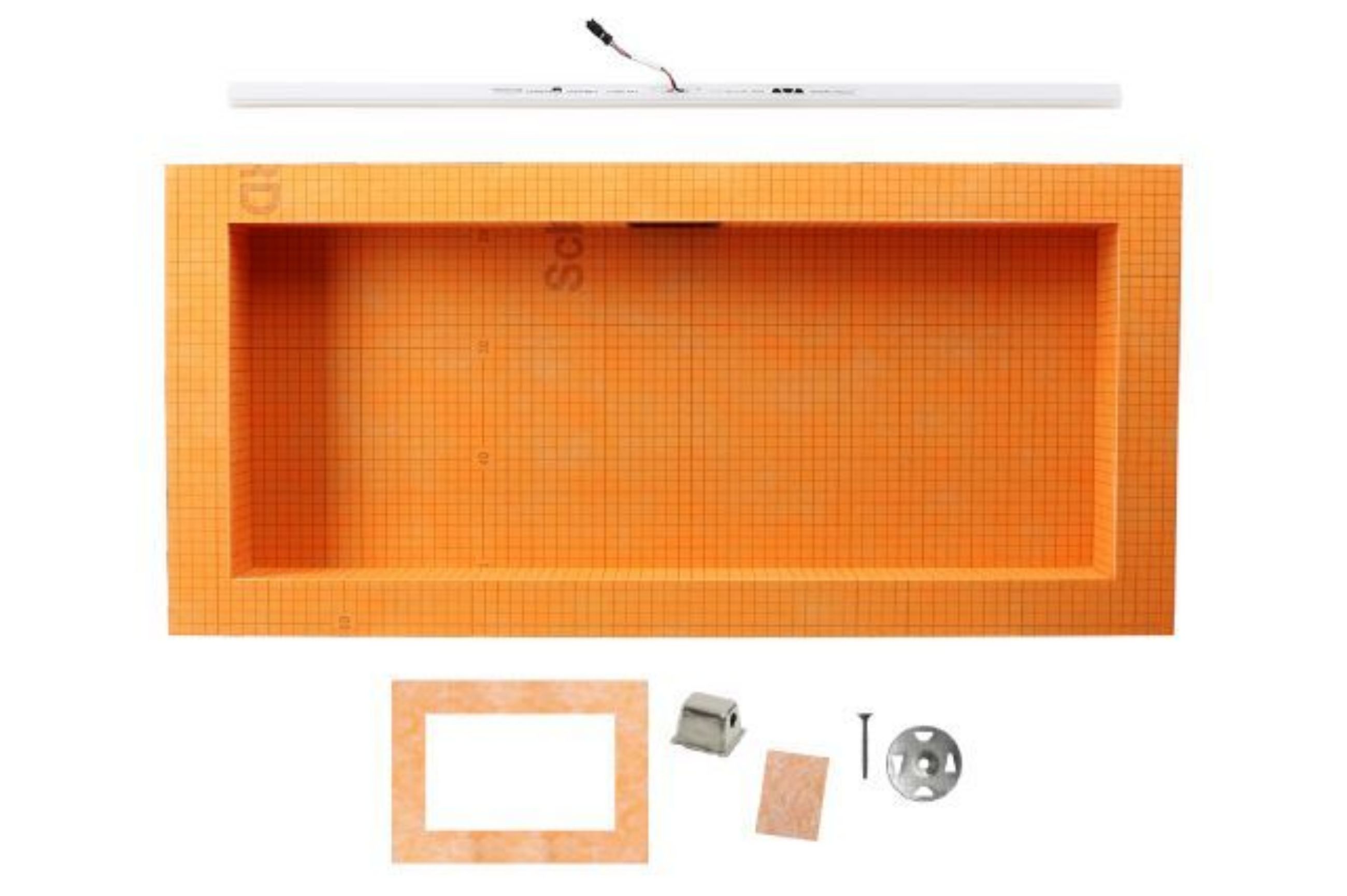 Schluter Kerdi-Board-SNLT Niche De Douche 12" X 28" Installation horizontale DEL Blanc Doux KB12SNLT5WWF