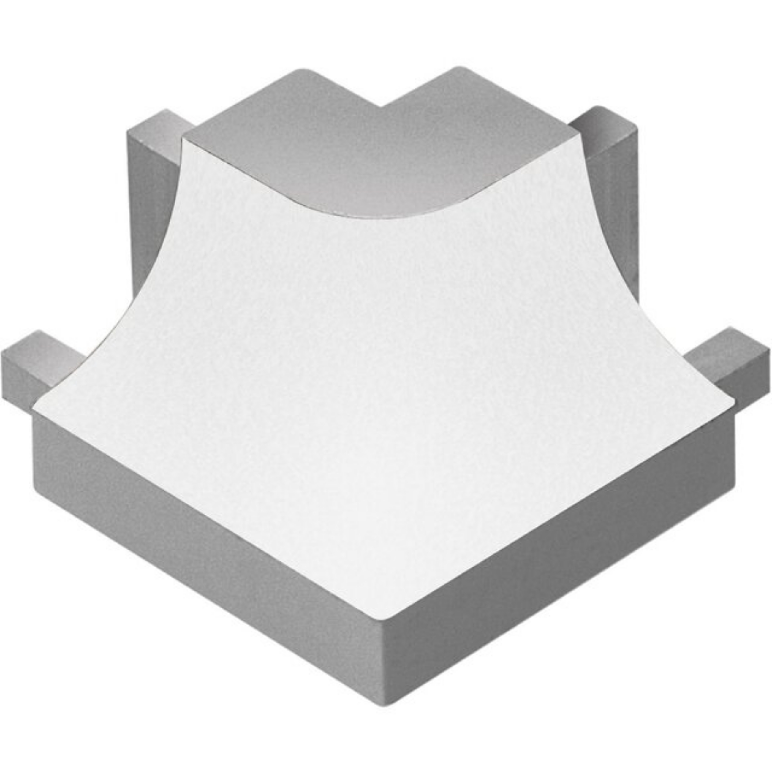 Schluter Dilex-Ahk Coin Ext 90° Alum Blanc Mat E90/AHK1S/MBW