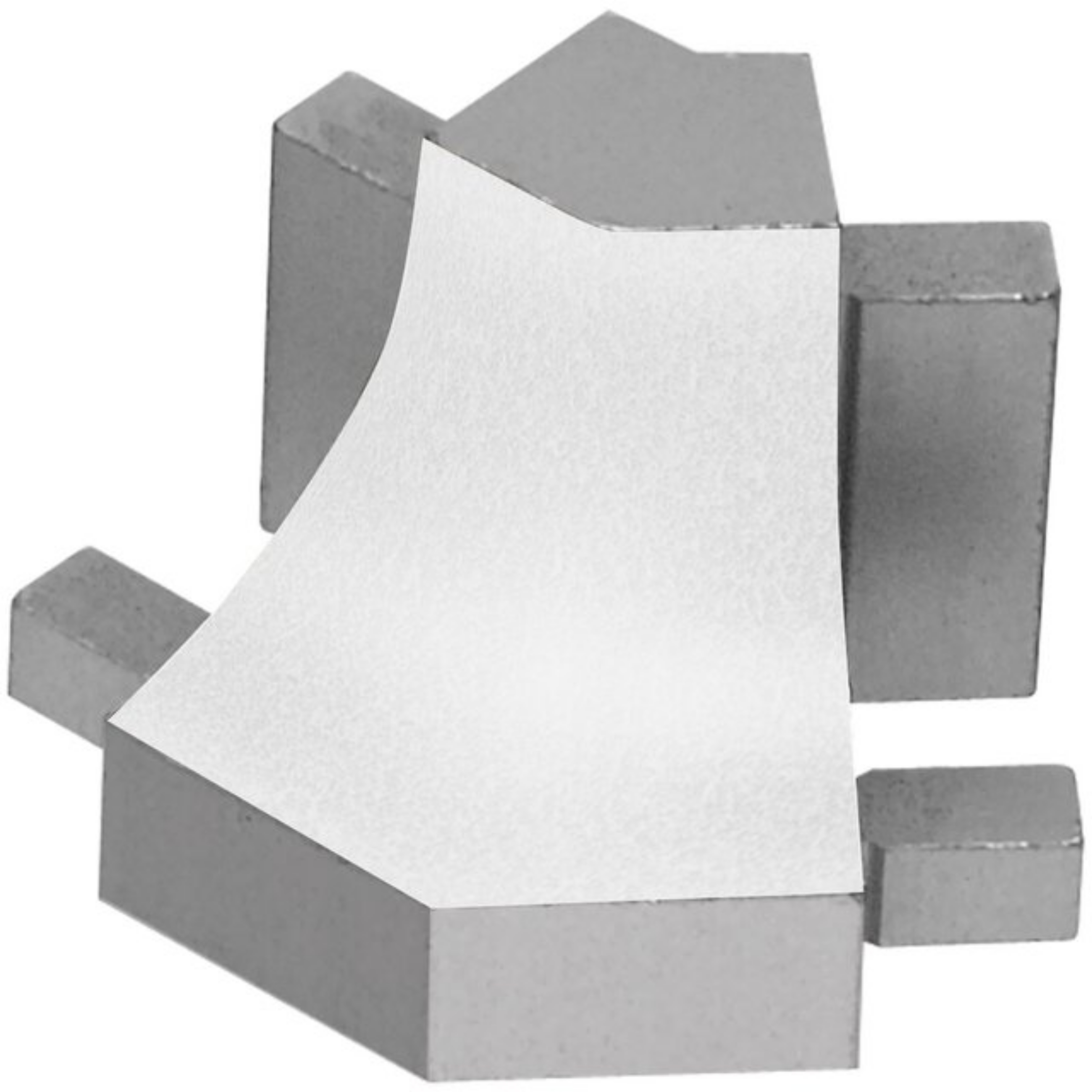 Schluter Dilex-Ahk Coin Ext 135° Alum Blanc Mat E135/AHK1S/MBW