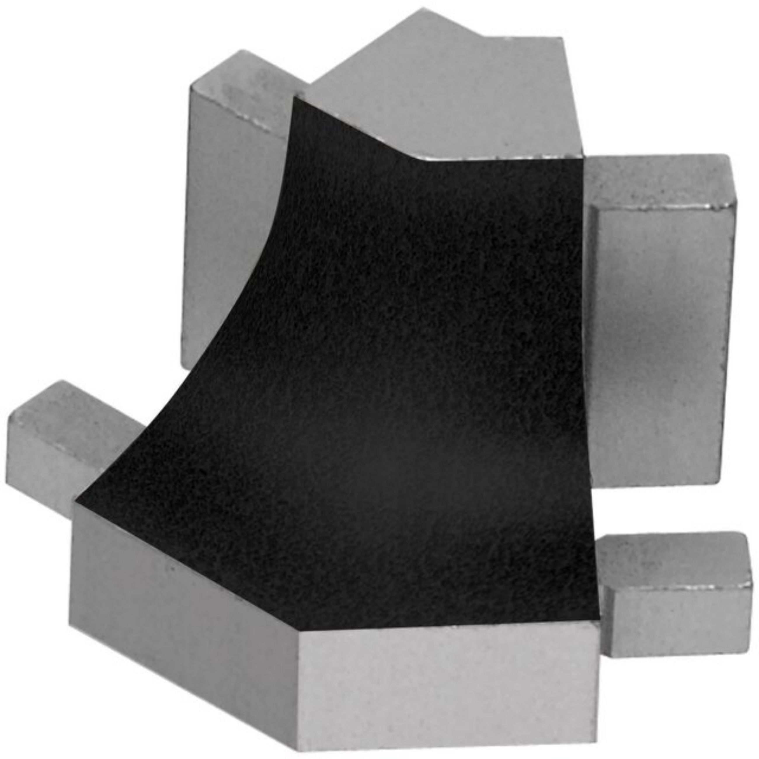 Schluter Dilex-Ahk Coin Ext 135° Alum Noir Mat E135/AHK1S/MGS