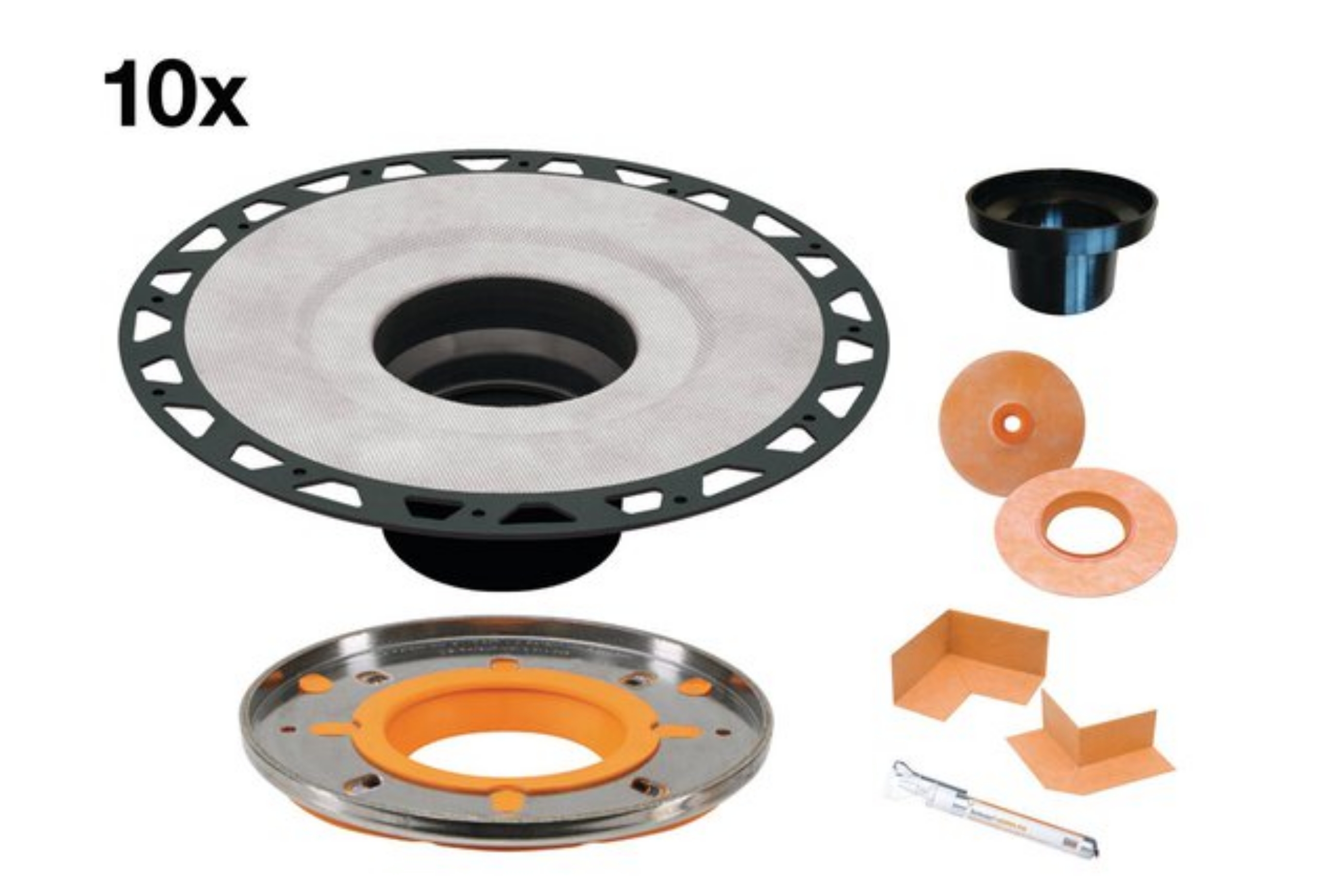 Schluter Kerdi-Drain-A Ens Bride Adapt 5-1/2" (10) KDAM5FLKABS10