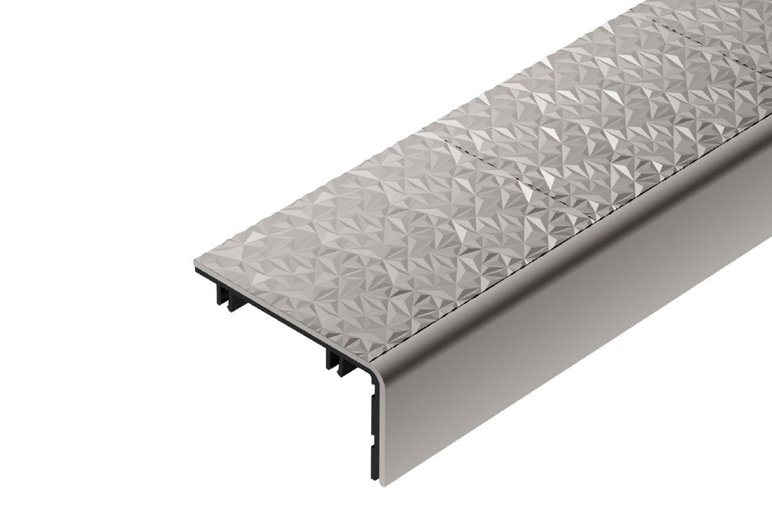 Schluter Trep-V 60 Insert Gris Pierre 10' TVL60SG/300