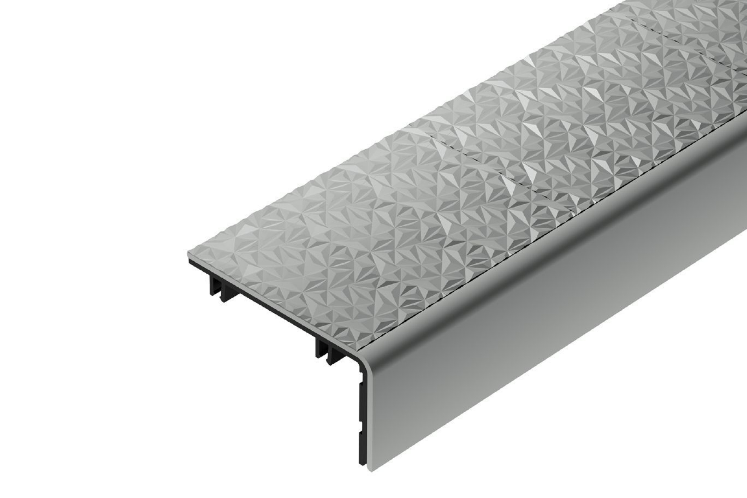 Schluter Trep-V 60 Insert Gris Clair 10' TVL60HG/300