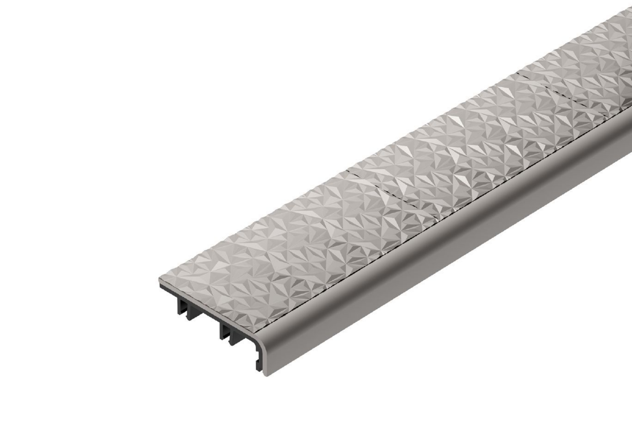 Schluter Trep-V 42 Insert Gris Pierre 10' TVL42SG/300