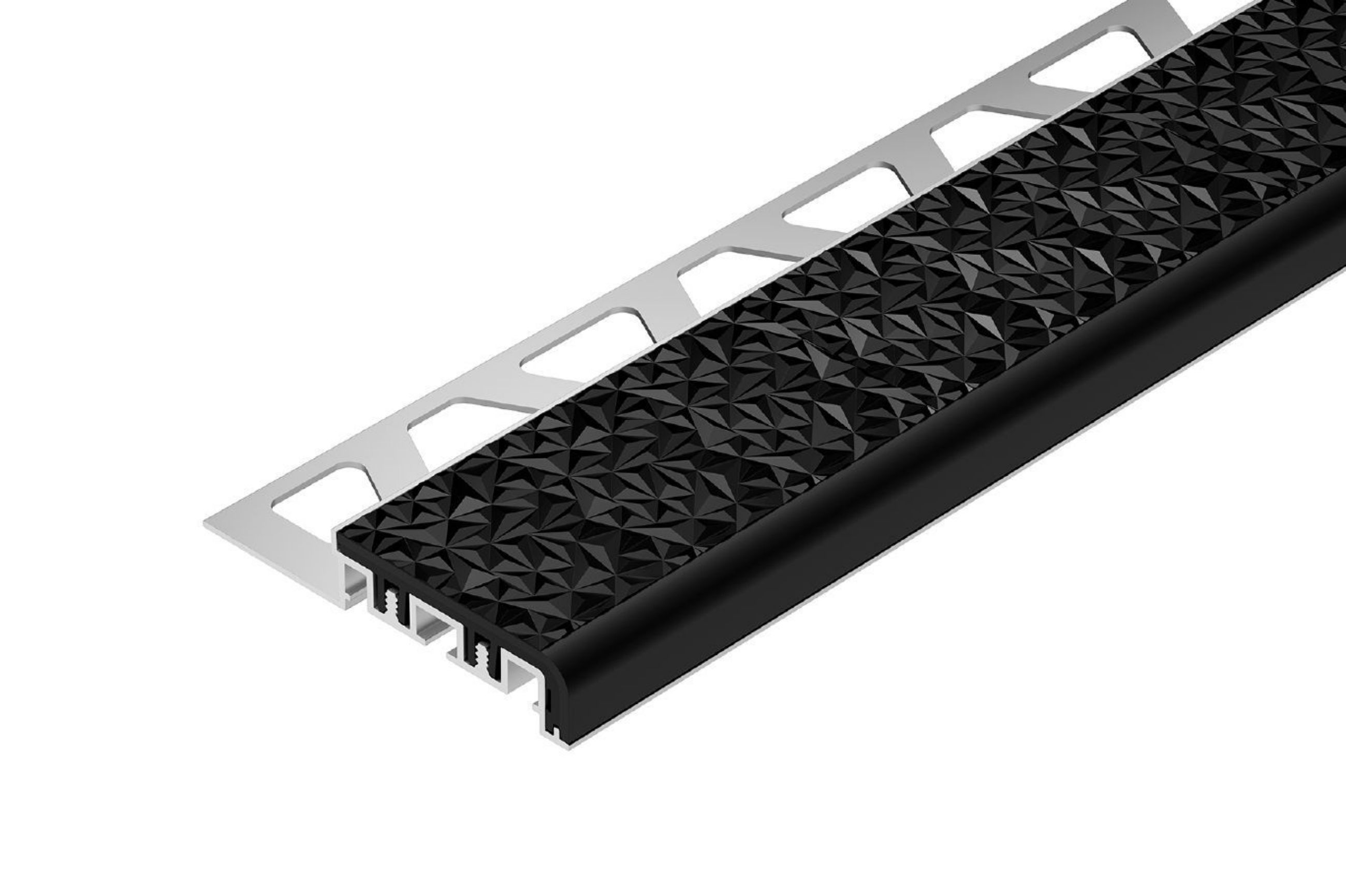 Schluter Trep-V 42 11/32" Noir 10' TVL42GS90/300