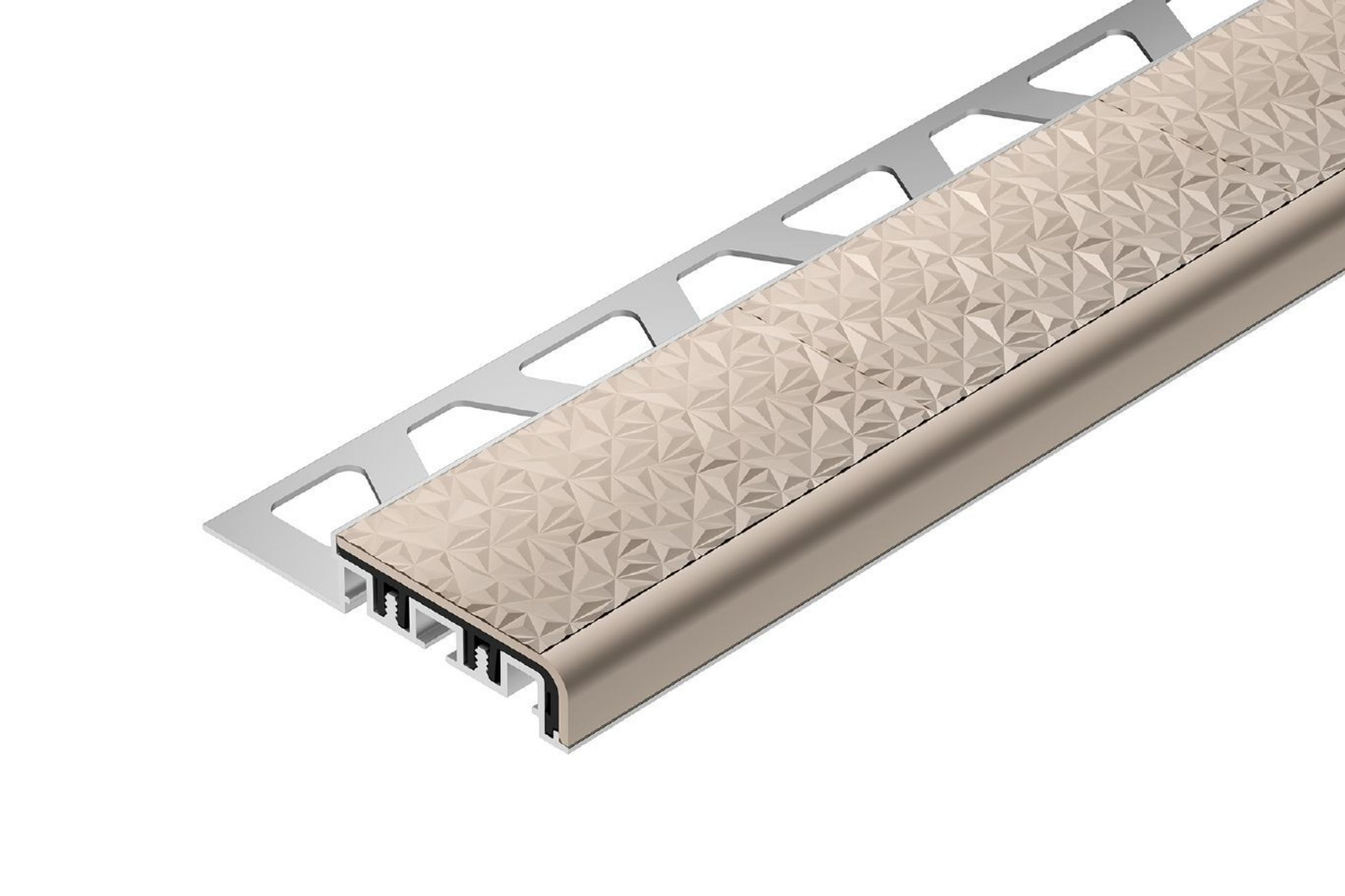 Schluter Trep-V 42 7/16" Sable 3' 3" TVL42SP110/100