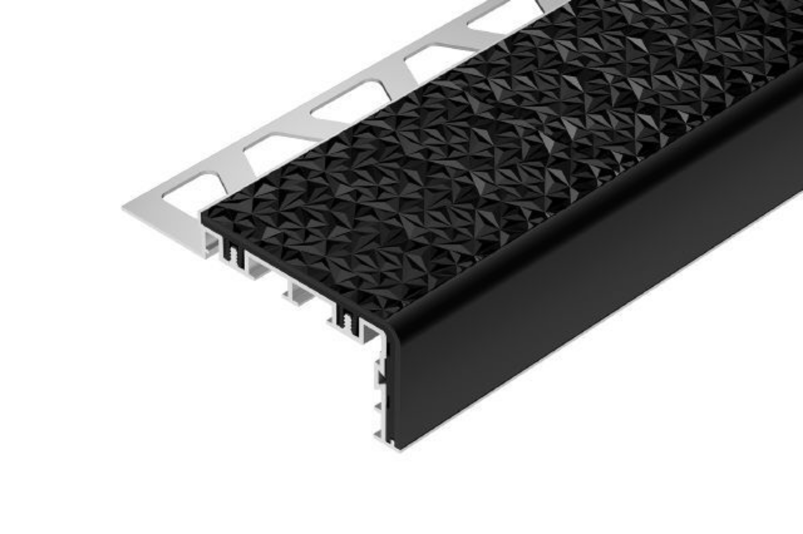 Schluter Trep-V 60 7/16" Noir 10' TVL60GS110/300