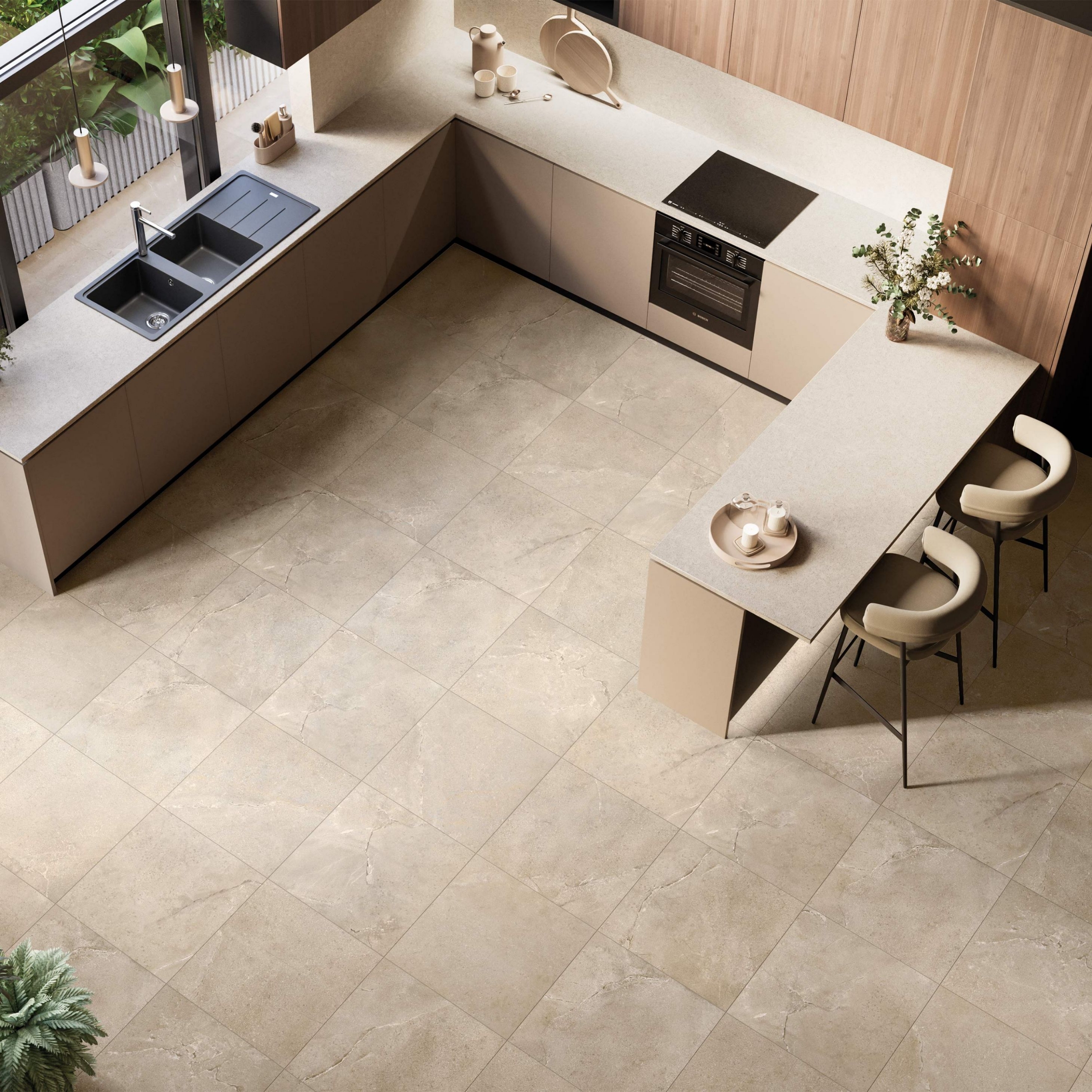 New Stone | Visone | 24" x 24" | Mat